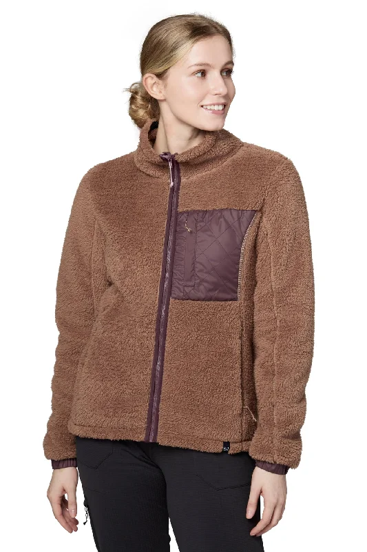 Felice Fleece Jacket Women's Herringbone Jacket Houndstooth Jacket Plaid Jacket