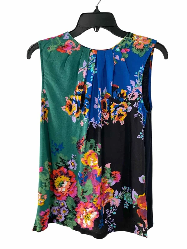 Vanessa Virginia Size XS Multi-Color Floral Tank Top casual tank top