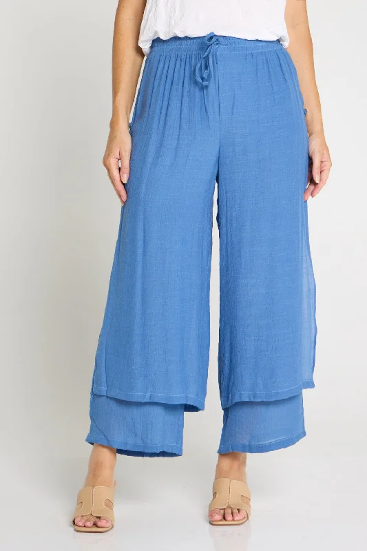 Jessamy Pants - Denim Cozy Full-Length Pants