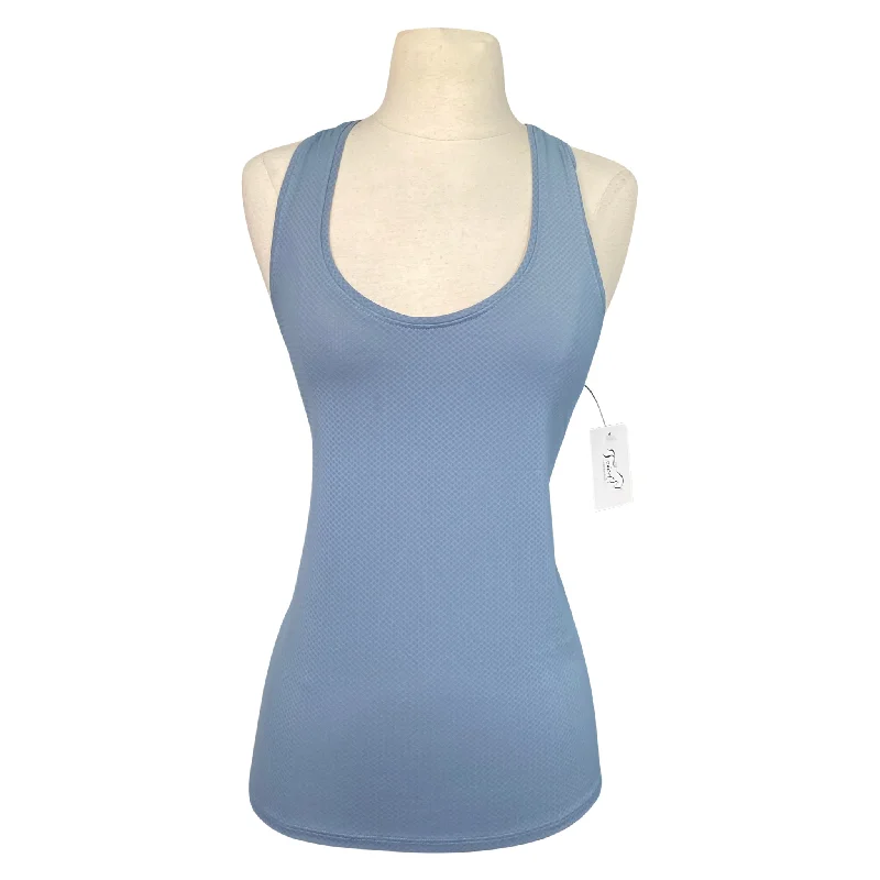 Botori 'Diamond' Tech Tank in Grey - Women's Medium metallic tank top
