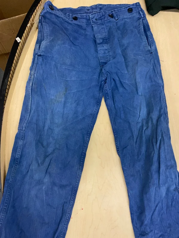 Vintage German Herringbone Pants Casual Lounge Pants