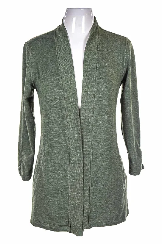 Talbots Cardigan Silk Blend Satin Velvet