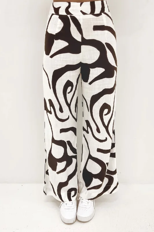 Lulu Pant Brown Elise Comfortable Denim Leggings