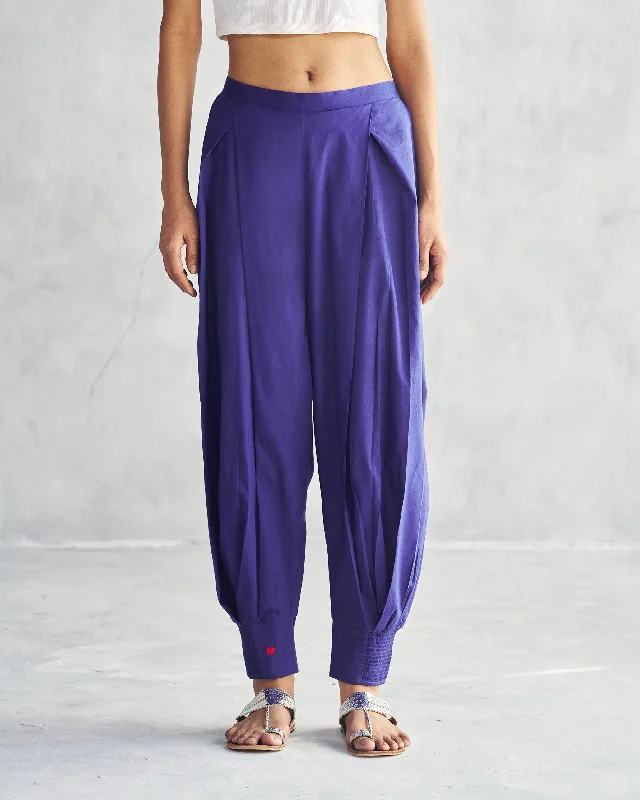 Puff Pants - Purple Comfortable Jogger Trousers
