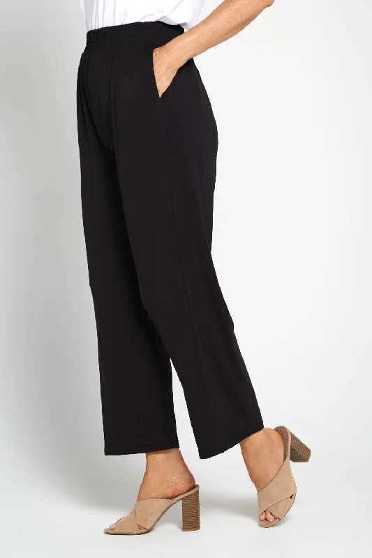 Miriam Pants - Black Classic Straight Pants
