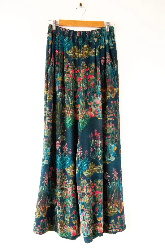 Floral Wide Leg Pant Lightweight Linen Pants