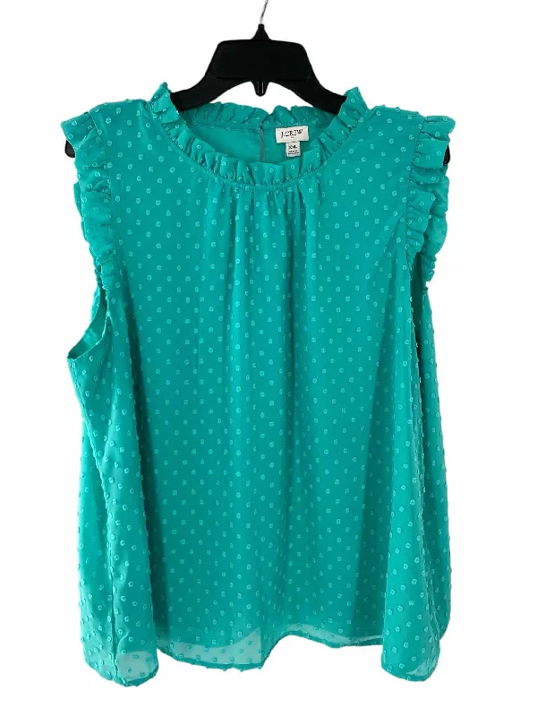 J Crew Size XXL Green Tank Top glitter tank top