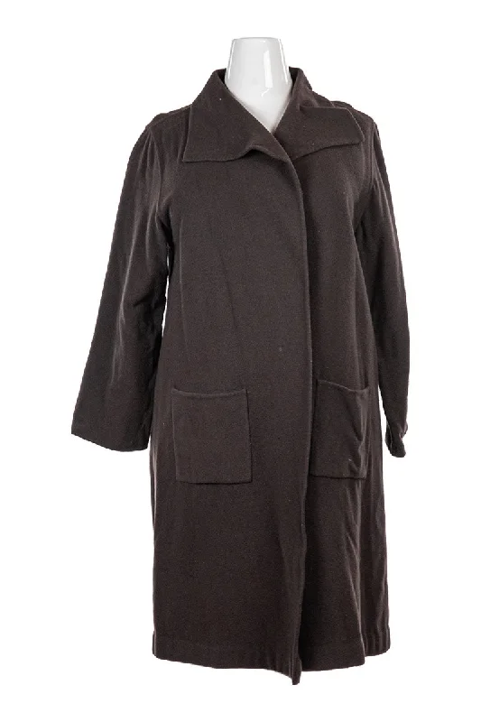 Eileen Fisher Jacket Notch Collar Peter Pan Collar Cowl Neck