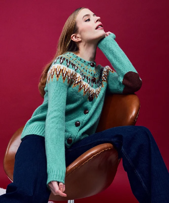 Joelle Cardigan Women Collared Crew Neck Turtle Neck