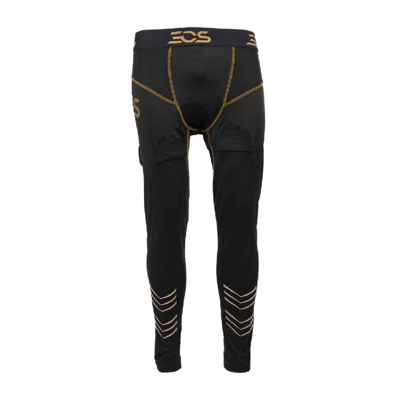 EOS 50 Boy's Compression Baselayer Pants (w/ Cup & Velcro) - Youth Stylish Paperbag Waist Pants