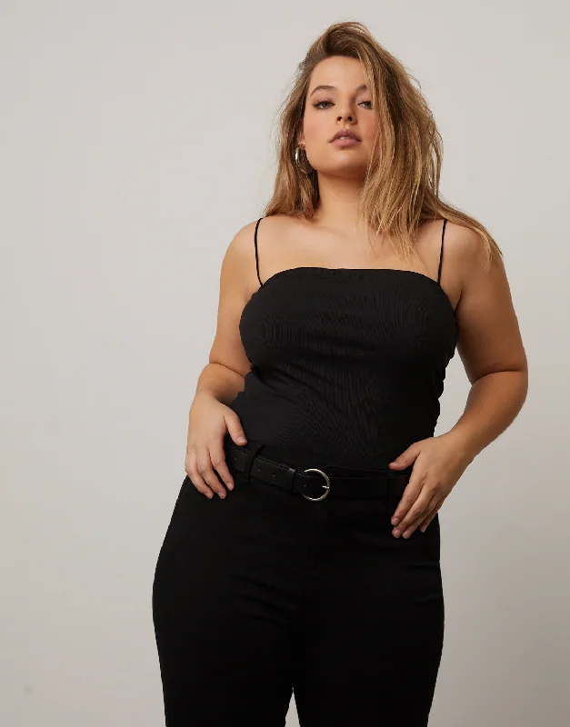 Plus Size Cropped Tank Top vintage tank top