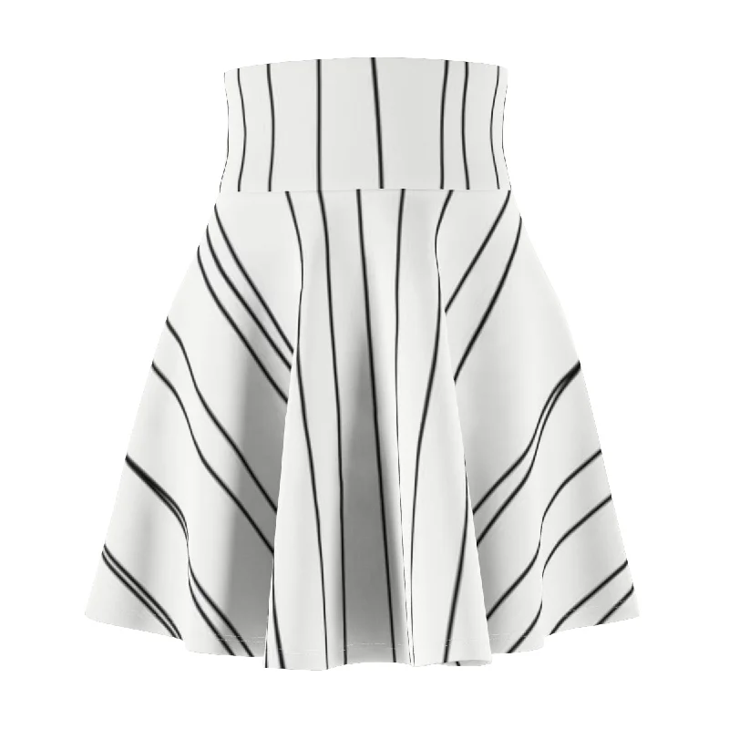 Sketchy Lines Skater Skirt pencil skirt chic