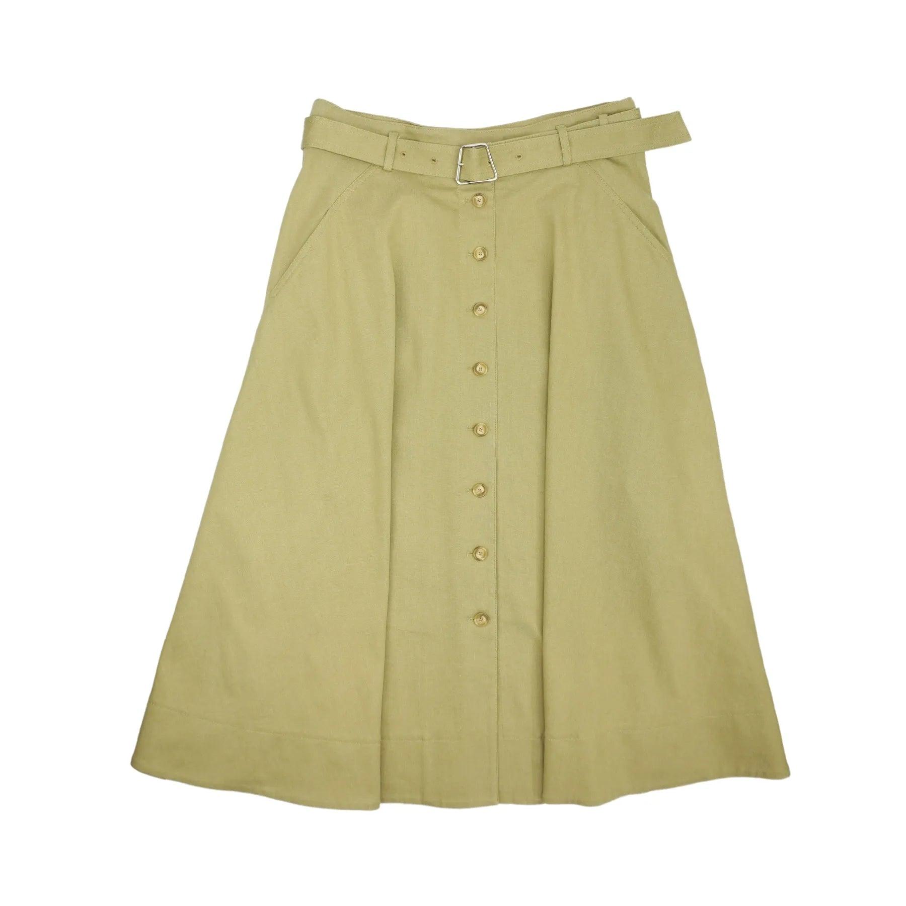 Akris Midi Skirt - Women's 12 leather skirt sleek