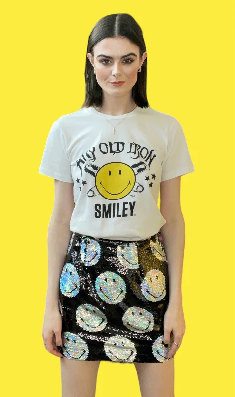 Any Old Iron x Smiley Iridescent Skirt wool skirt sturdy