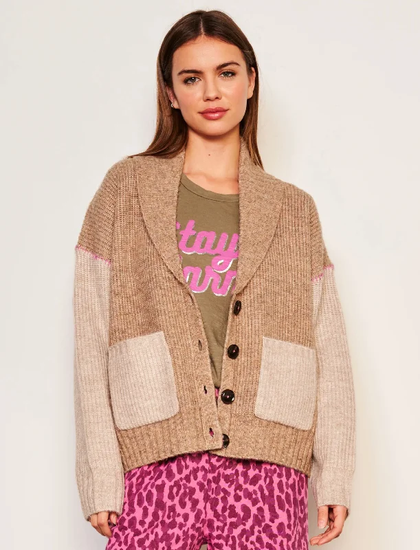 Shawl Collar Cardigan Zippered Front Buttoned Front Snap Front