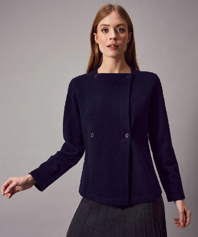 Marlis Cardigan Women Faux Fur Fabric Real Fur Fabric Shearling Fabric