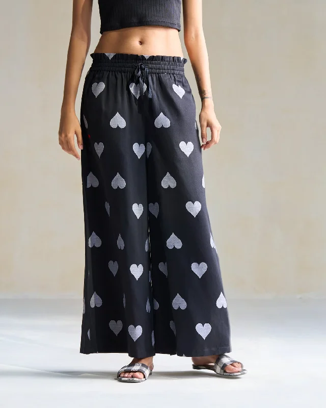 Nova Pants - Black & Grey Trendy Tapered Pants