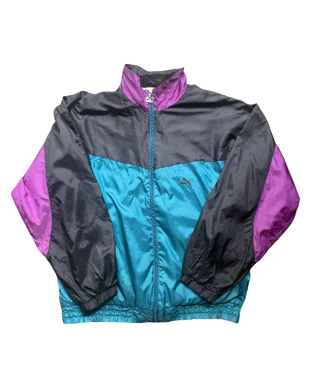 Vintage Puma Parachute Jacket Print Jacket Jacquard Jacket Embroidered Jacket