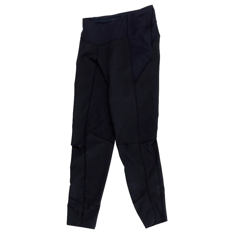 Womens Luxe Pant Solid Black High-Waist Yoga Pants