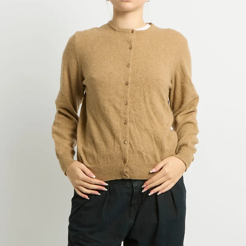 Fine Knit Cardigan - UK 14 Tailored Straight A-Line