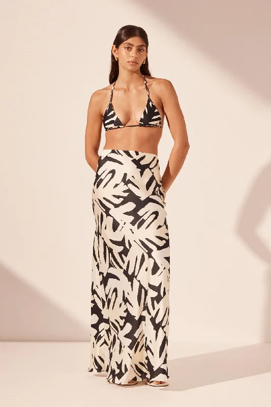 MICAH BIAS CUT MAXI SKIRT velvet skirt luxury