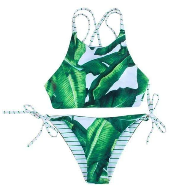 Adjustable Strap Bikini Set Swimsuit Classic Sporty Swimsuit
