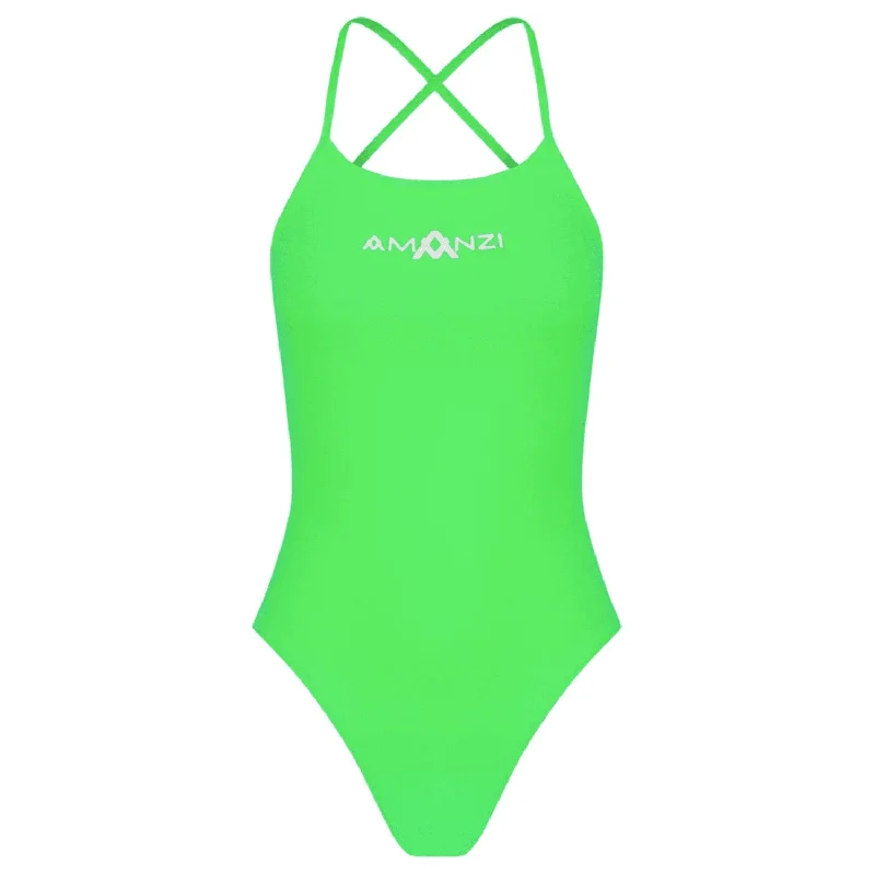AMANZI Girls Tie-Back Swimsuit - Zesty Sleek Mesh Bikini