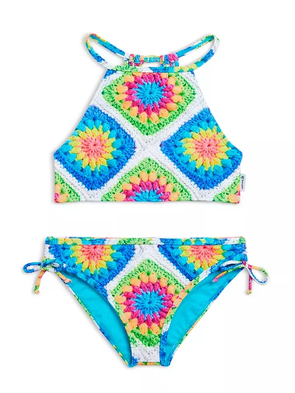 Aolani Printed Two Piece Swimsuit Luxury Swimsuit Style