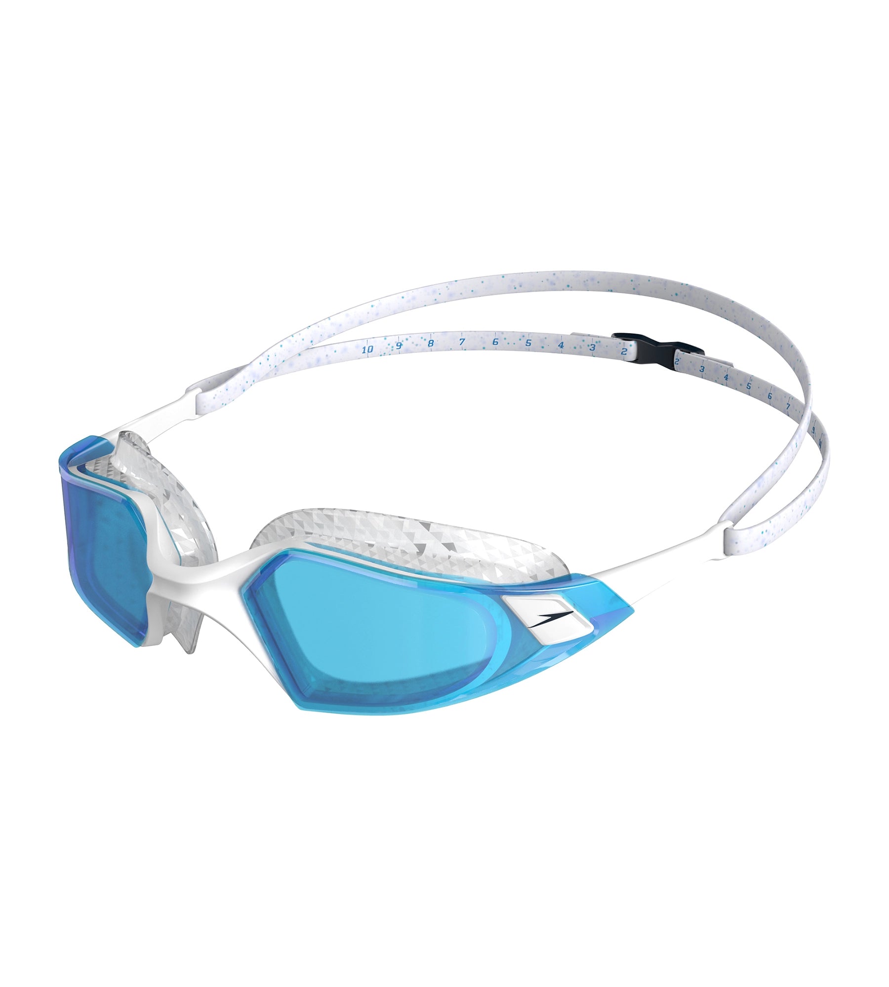 Unisex Adult Aquapulse Pro Tint-Lens Swim Goggles - White & Blue Casual Swim Dress