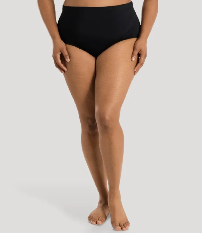 AquaSport Swim Brief Black Lace-Detail Bikini Set