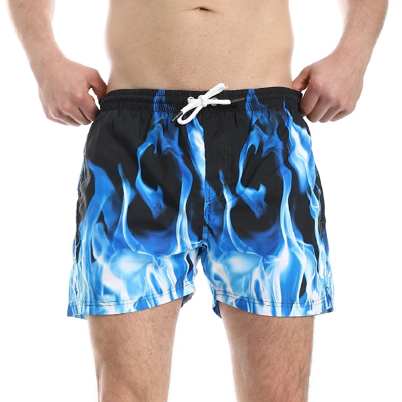 Elastic Waist Self Pattern Swim Short (270) - Pavone Playful Pattern Swimsuit