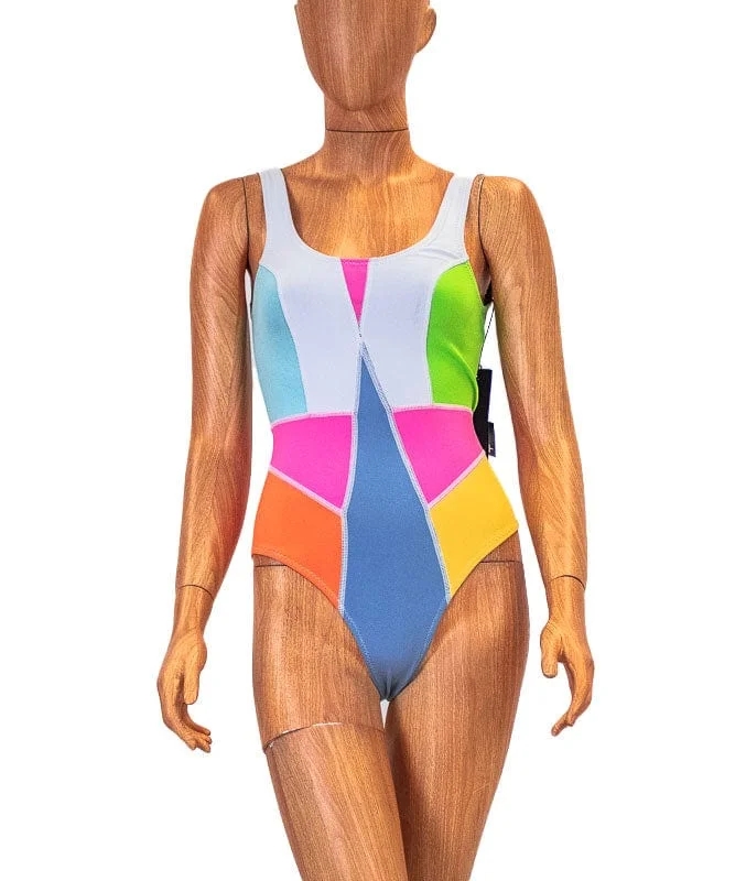 "Kalleigh" One-Piece Swimsuit Modern High-Waisted Swimsuit
