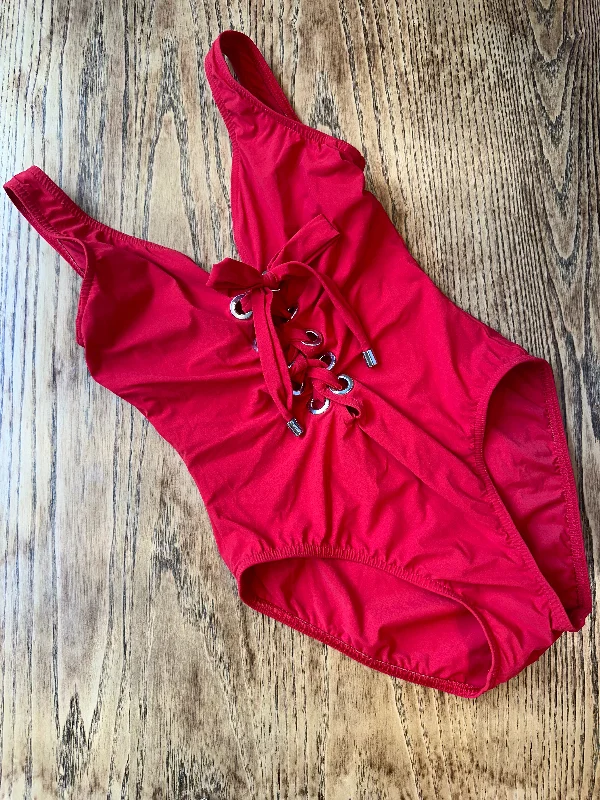 KARLA COLLETTO Front Tied 1 Piece Swimsuit / S Trendy Swimwear Set