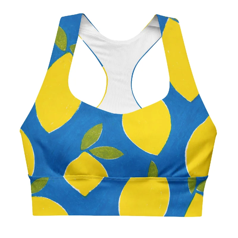 Lemons Supportive Swim Top Tropical Print Bikini