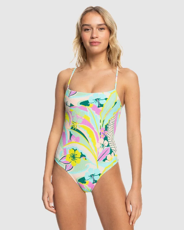 Womens Rave Wave One Piece One Piece Swim Beachy Ruffle Bikini
