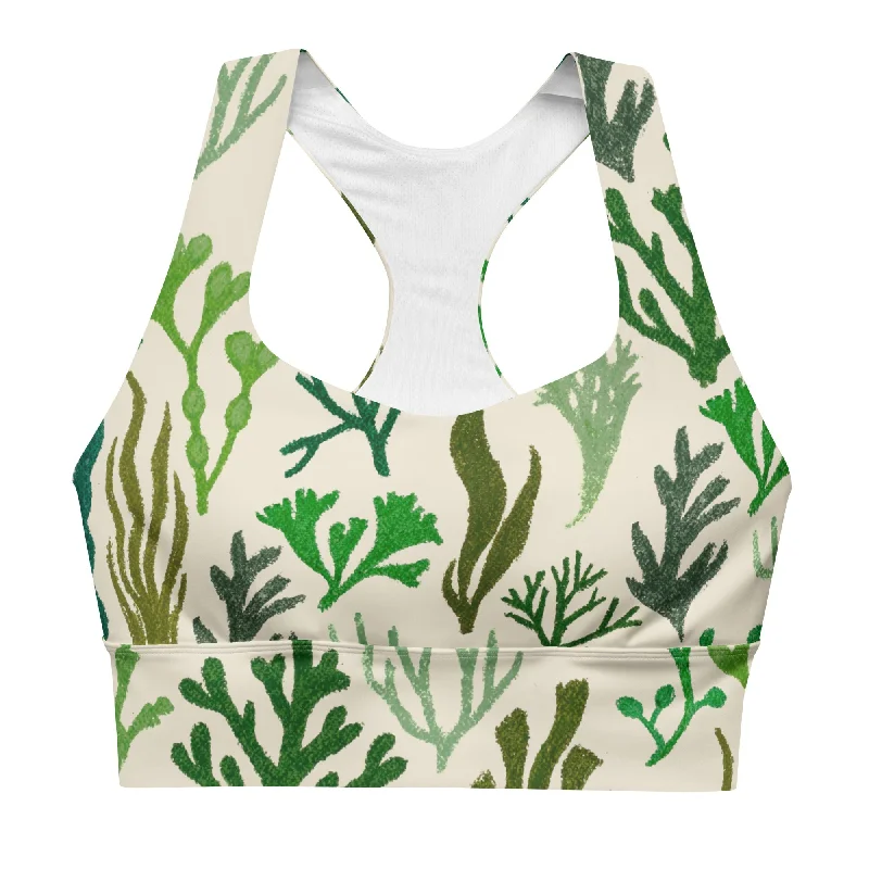 Seaweed Supportive Swim Top Elegant Ruffled Bikini