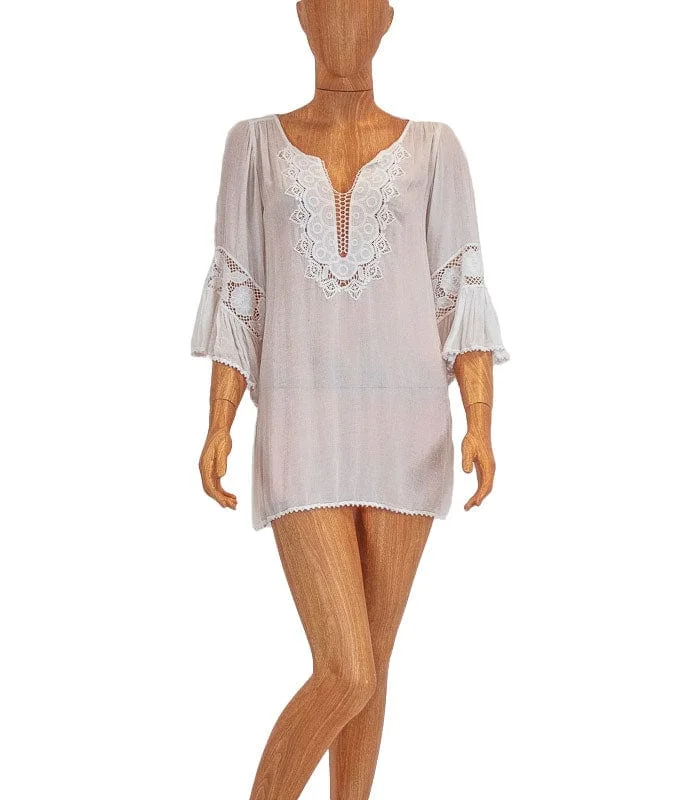 Sheer Swim Cover-Up Sleek Full Coverage