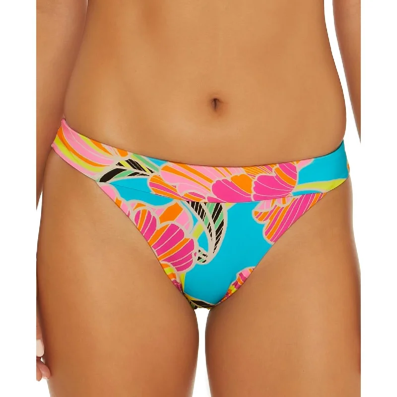 Trina Turk Womens Poppy Banded Hipster Printed Nylon Swim Bottom Separates Comfortable Tankini Set