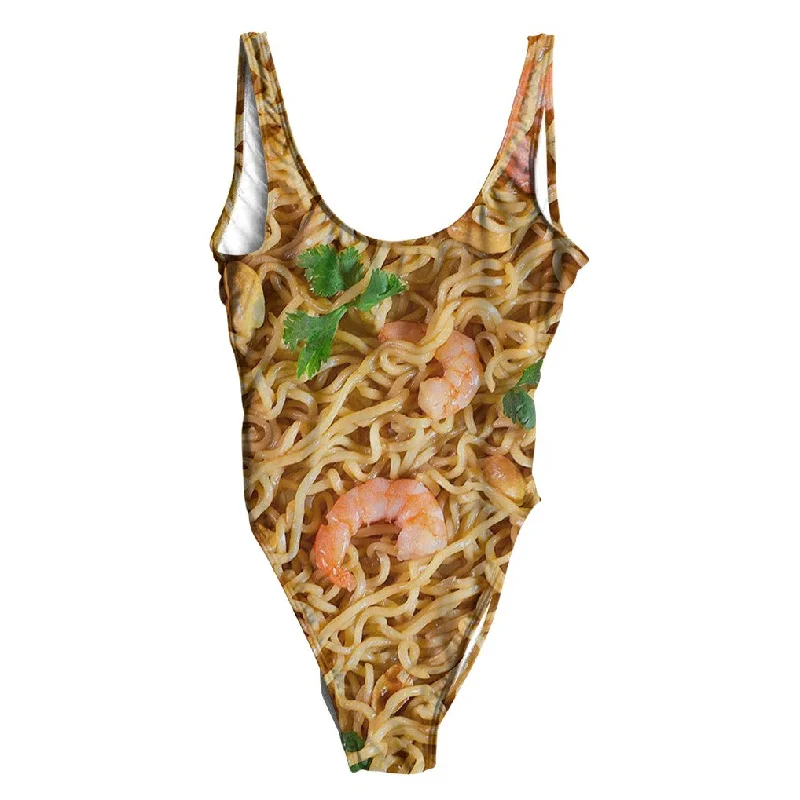 Shrimp Ramen Noodles Swimsuit - Regular Retro-Inspired Bikini Set