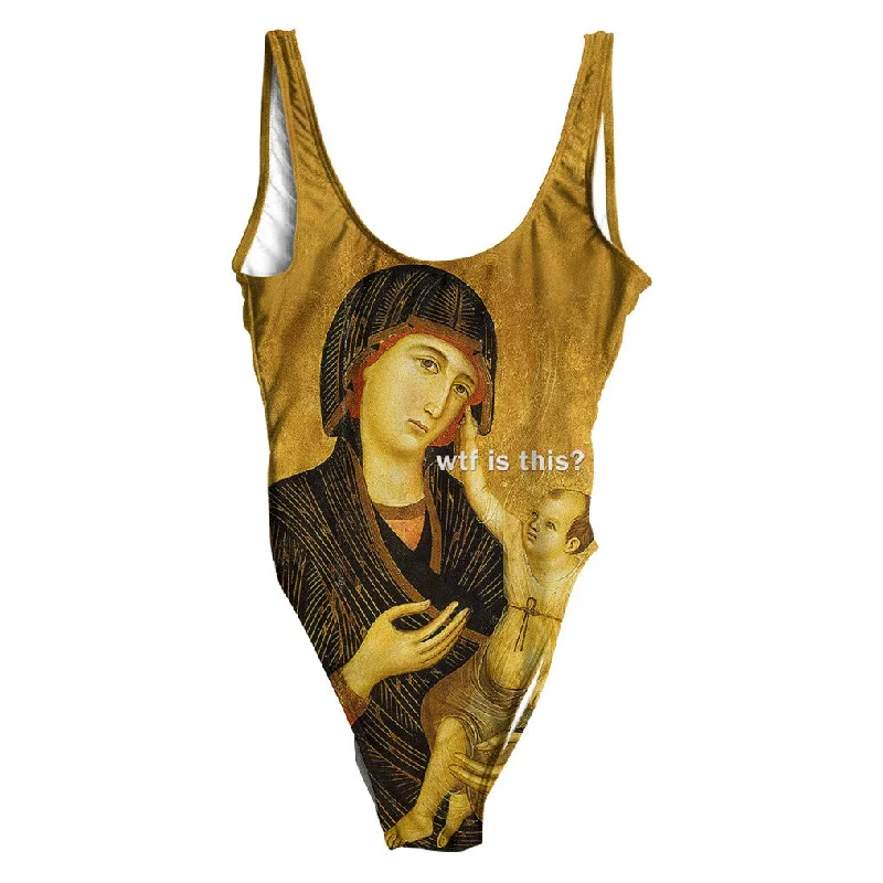 Wtf Is This Swimsuit - Regular Vintage Swimwear Look