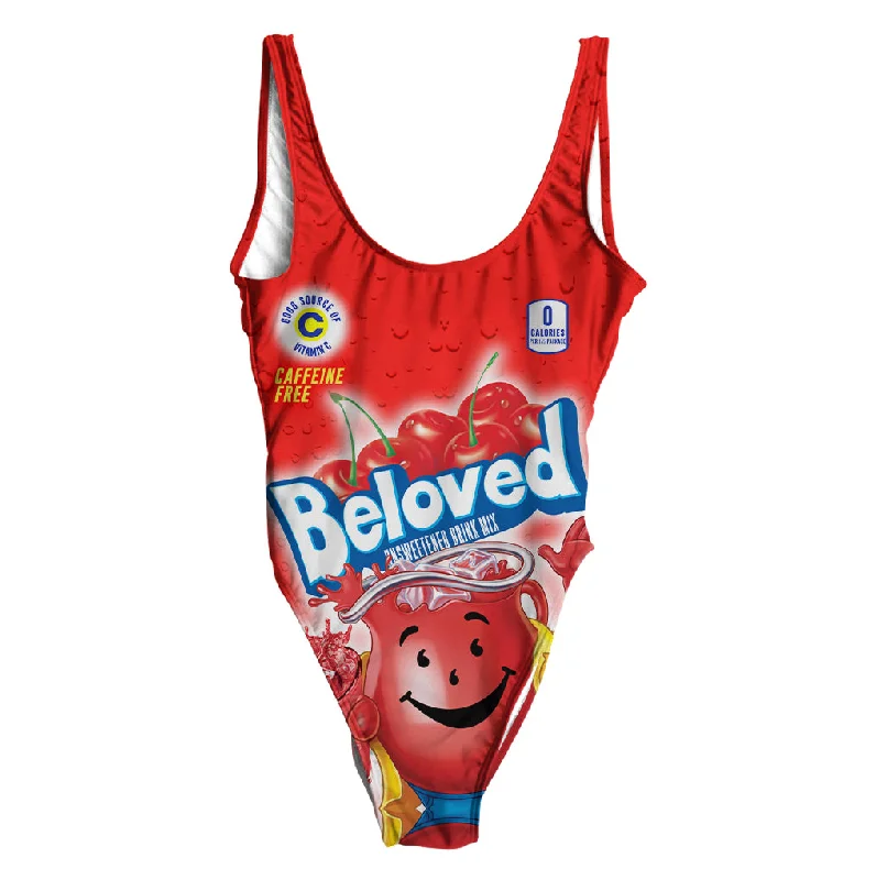 Beloved Cherry Drink Mix Swimsuit - Regular Sporty Swim Shorts