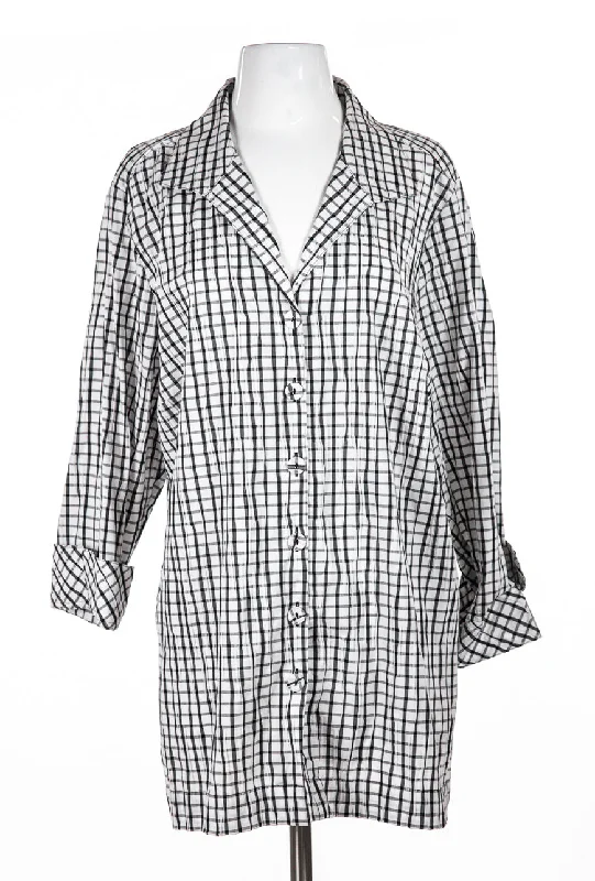 Foxcroft Button-Down Shirt-- Anti-Pilling Machine Wash Handmade