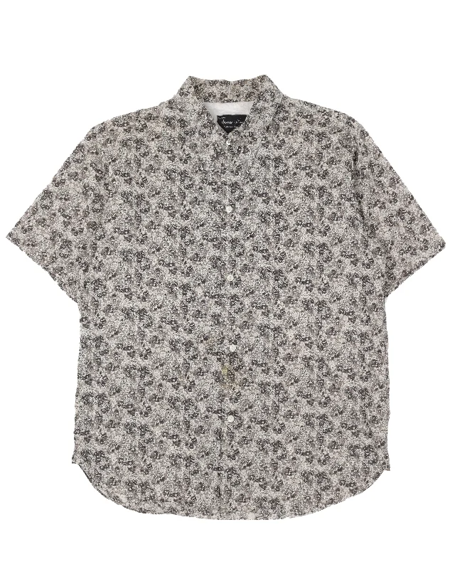 AW03 "Touch Me I'm Sick" Floral Shirt-- Elegant Classic Vintage