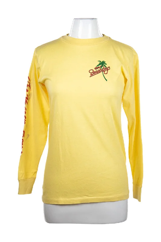 Vintage 80s Beach Boys Shirt-- Seamless Knitted Crochet