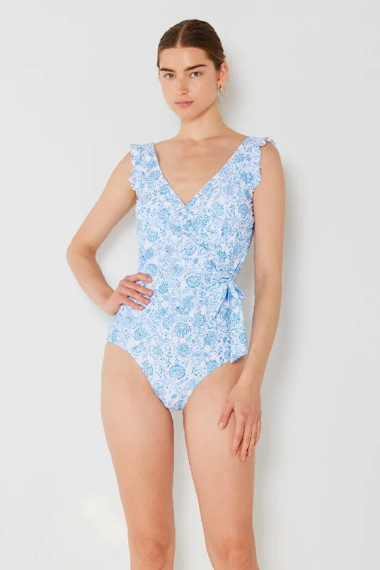 Hazel Blues® | Marina West Swim Float Ruffle Faux Wrap One-Piece Swimsuit Button-Front Swimsuit Hazel Blues® | Marina West Swim Float Ruffle Faux Wrap One-Piece Swimsuit Button-Front Swimsuit