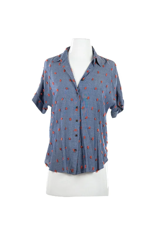 Lou & Grey Shirt-- Rayon Velvet Corduroy
