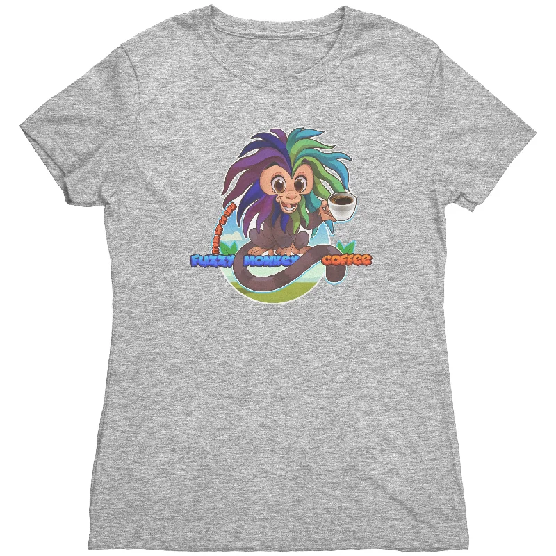 Next Level Womens Triblend TShirt - Cartoon Fuzzy Monkey-- Anti-Pilling Machine Wash Handmade Next Level Womens Triblend TShirt - Cartoon Fuzzy Monkey-- Anti-Pilling Machine Wash Handmade