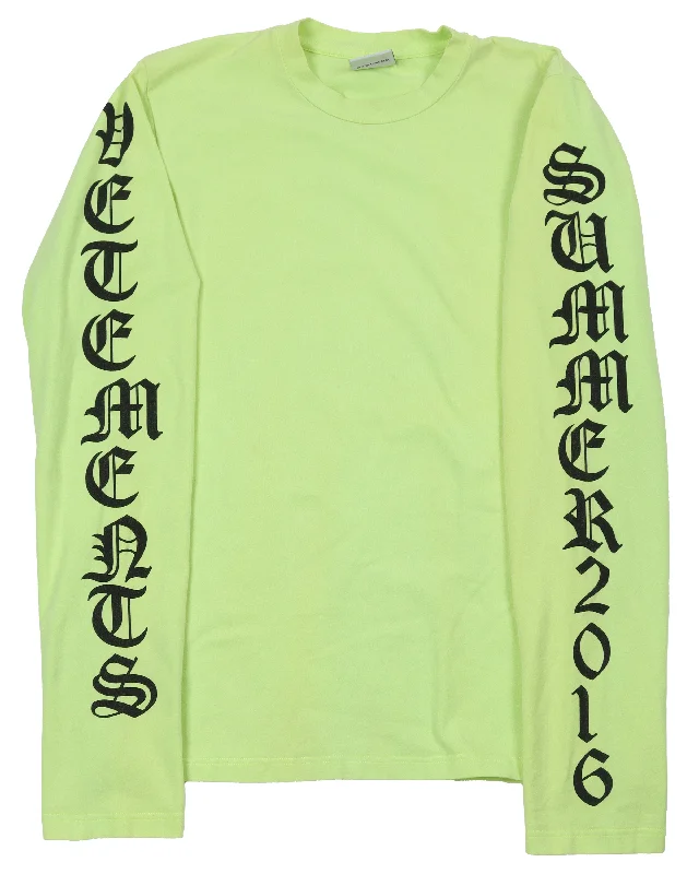 SS16 L/S T-Shirt-- Zippered Buttoned Snapped