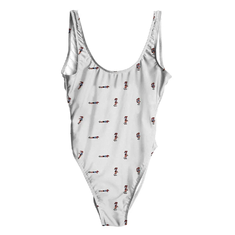 Sk8 Bit Swimsuit - Regular Bold Swimsuit Design