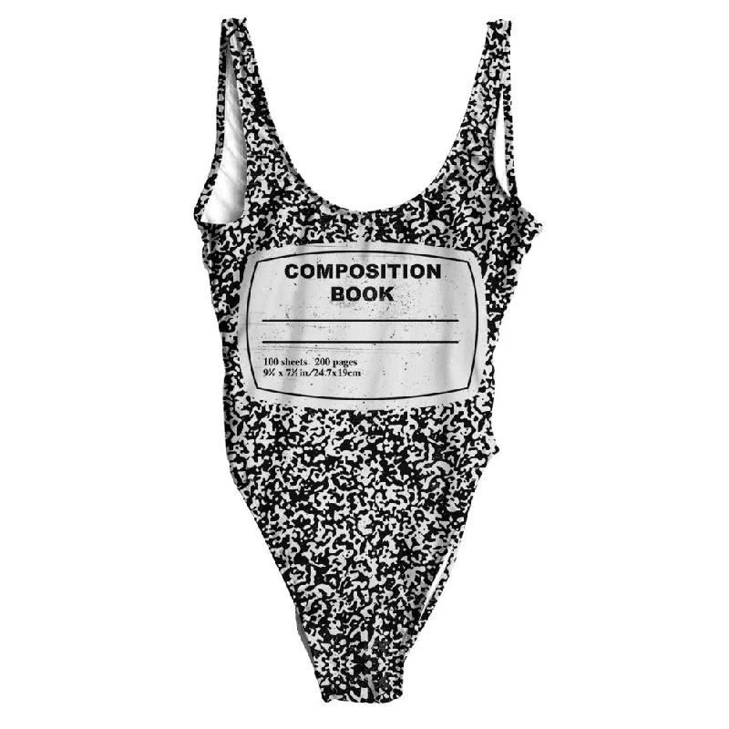 Composition Book Swimsuit - Regular Elegant Halter Bikini
